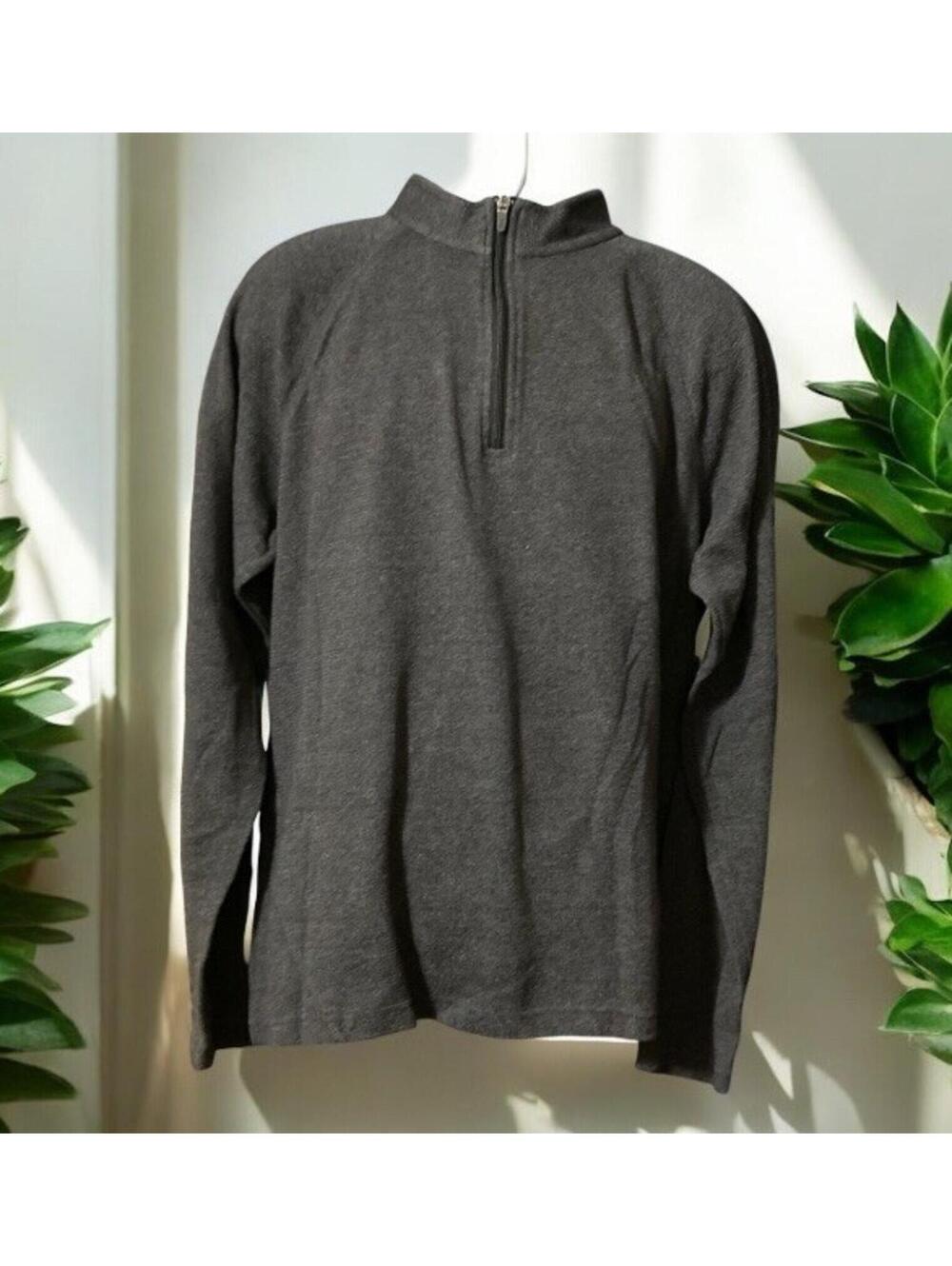 Men BCG Gray Long Sleeve Cotton Blend Pullover Sweater Sz XL